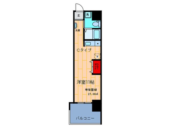 インザグレイス弁天町（1003）の物件間取画像